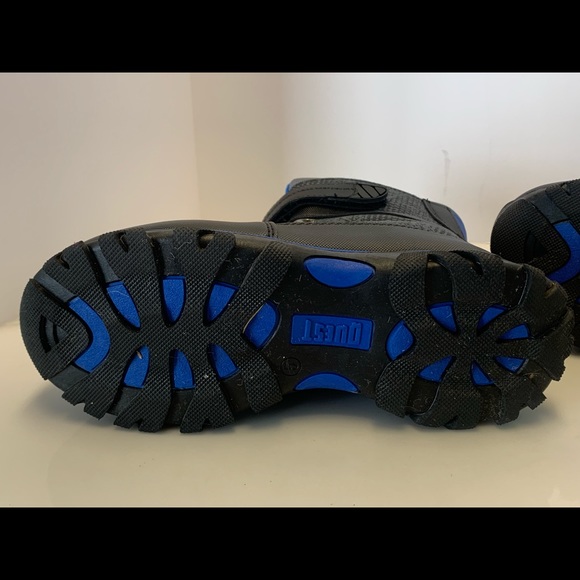 Quest 3M Thinsulate Kids Winter Snow Boots Water Resistant Blue Black Size 5 - Picture 12 of 13